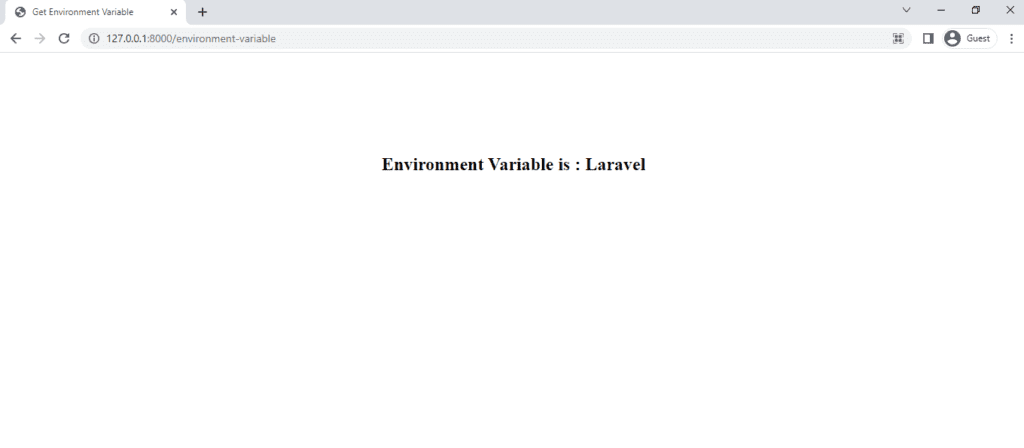 get environment variable